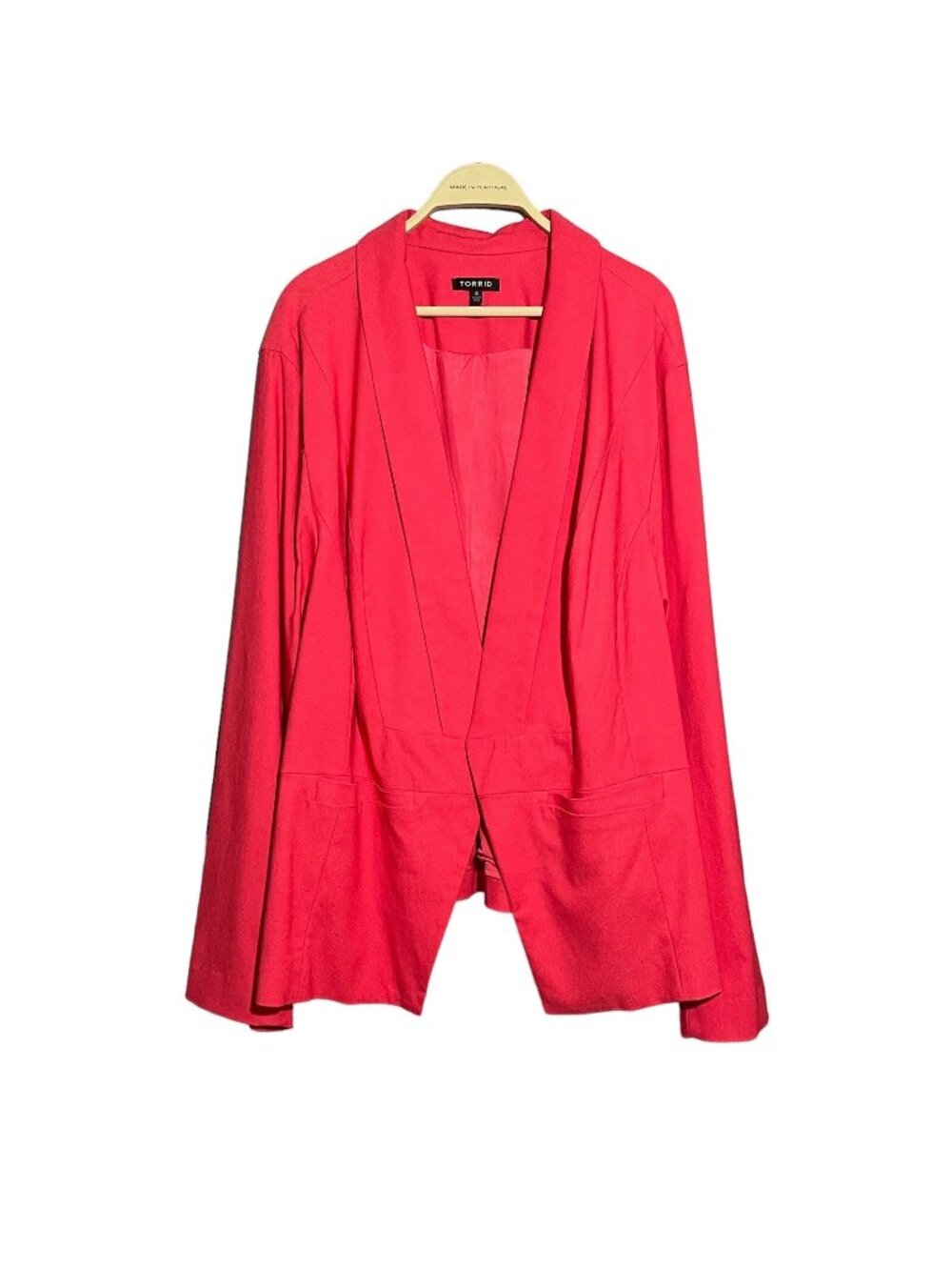 Torrid Suit Blazer Business Jacket Women Size 4 4X Workwear Career Peach Orange